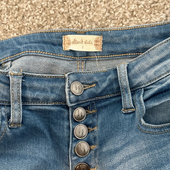 Altar’d State Distressed Flare Jeans - Picture 6 of 7